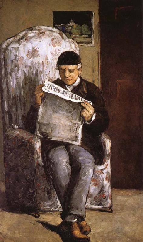 Paul Cezanne in reading the artist's father Spain oil painting art